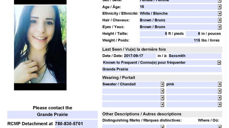 Update Missing Girl Last Seen In Sexsmith Found Safe My Grande