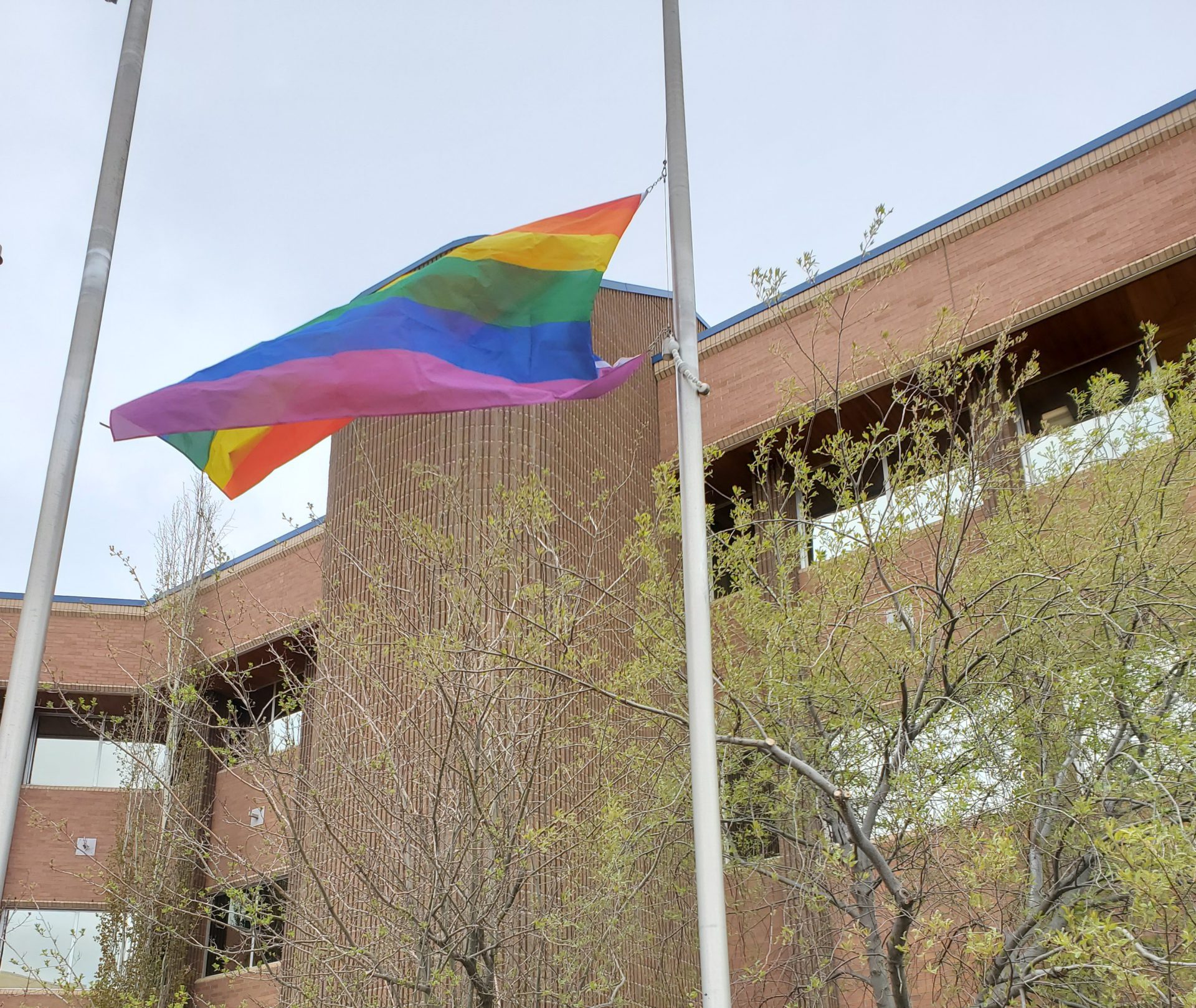 Pride flag raised to mark International Day Against Homophobia ...