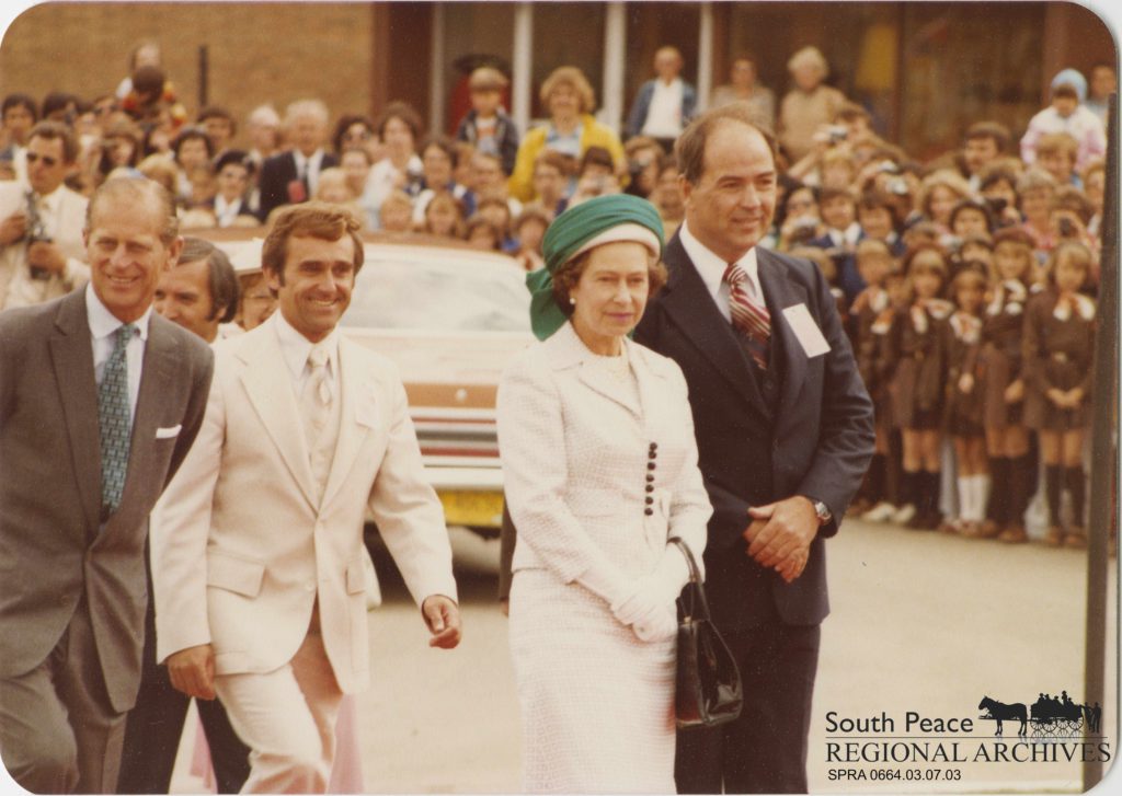 queen elizabeth visits grande prairie