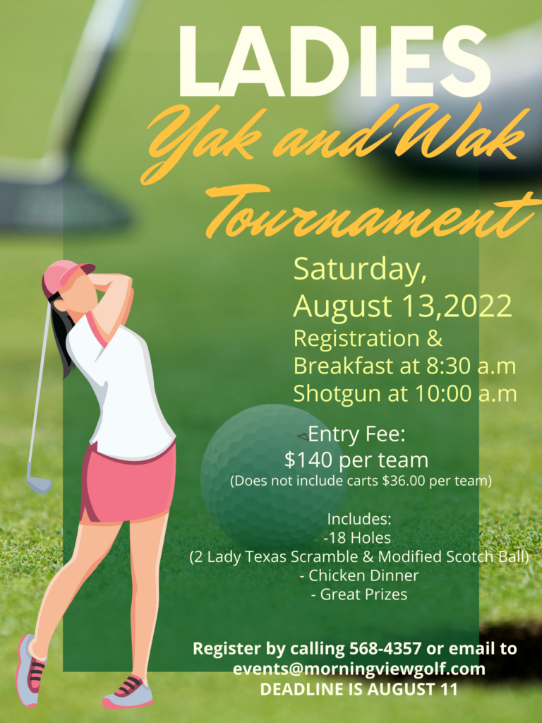 Ladies Yak & Wak Golf Tournament at Morningview Golf Course - My Grande ...