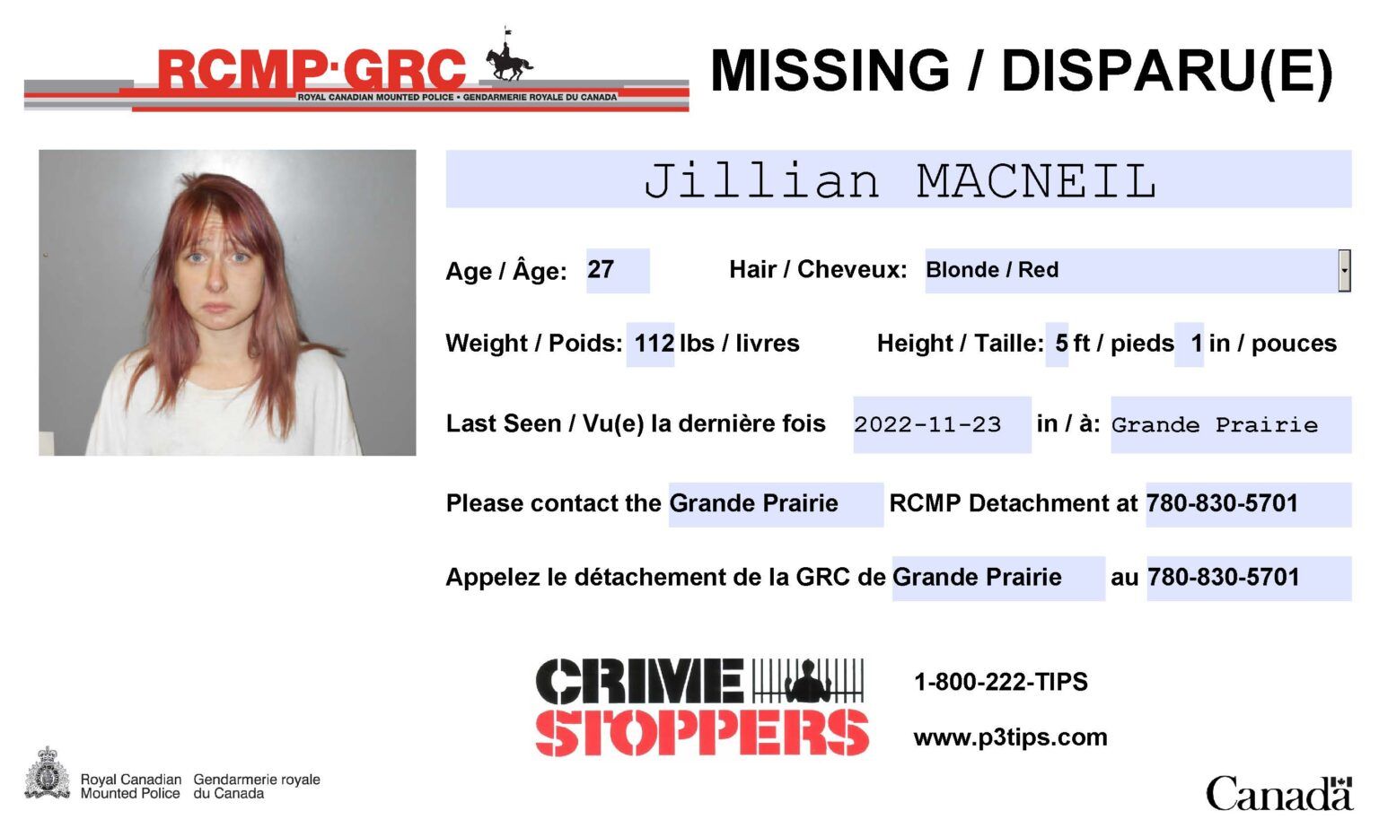 Update Missing Woman Found Safe My Grande Prairie Now 