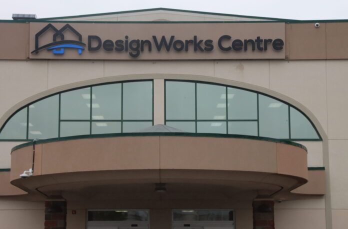 Design Works Centre entrance (Photo mygrandeprairienow.com staff)