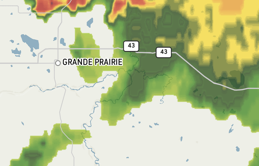 Update Severe Thunderstorm Warning Ended For Grande Prairie Region My Grande Prairie Now 