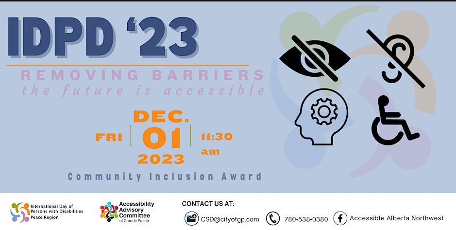 IDPD Grande Prairie to present Inclusive Community Award December 1st ...