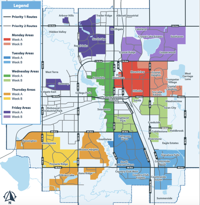 Residential snow clearing to start in the City of Grande Prairie Monday ...