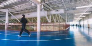 Indoor walking track, indoor playground among the most 