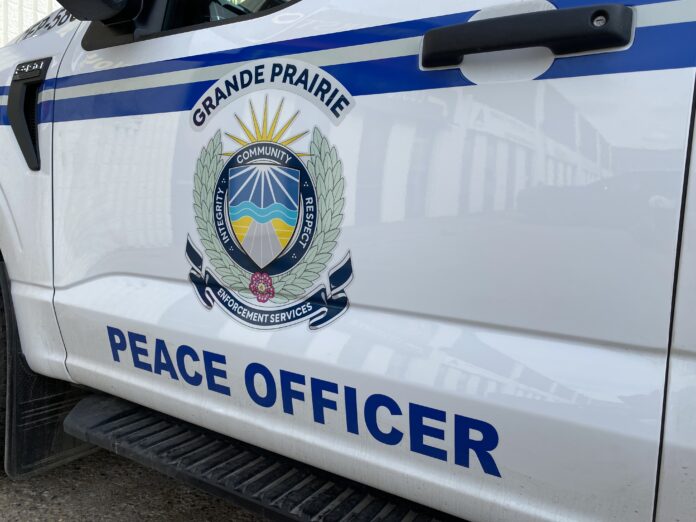 Peace Officer vehicle with GPPS logo (Ethan Montague, MyGPNow staff)