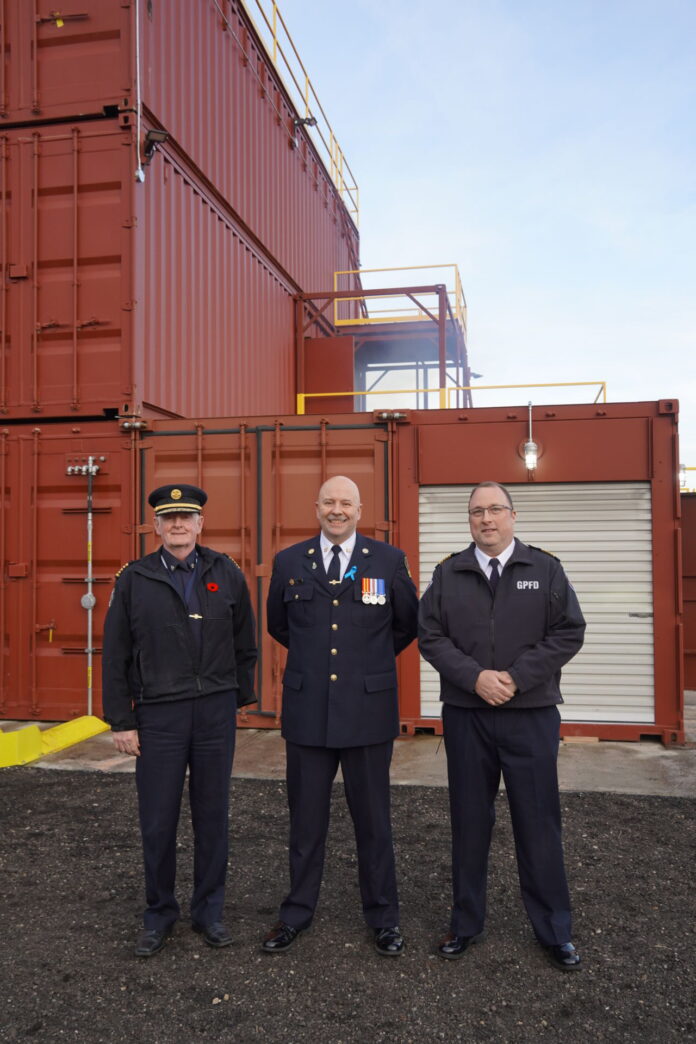 County, City and MD Fire Chiefs at Grand Opening (Supplied, County of GP)