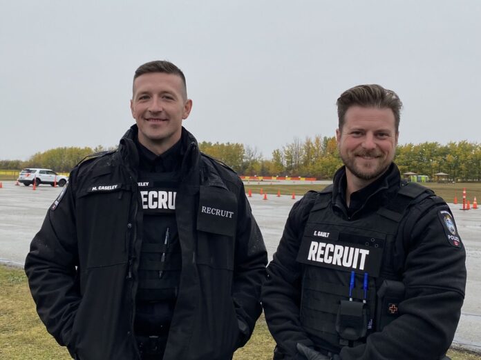 Constable Recruits Matt Caseley (L) and Erik Gault (R) (Ethan Montague, MyGPNow Staff)