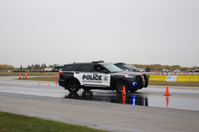 A GPPS vehicle on the track (Ethan Montague, MyGPNow staff)