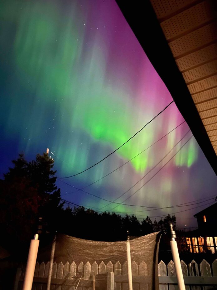 Northern Lights above Grande Prairie (Joshua Winland, 2Day FM staff)