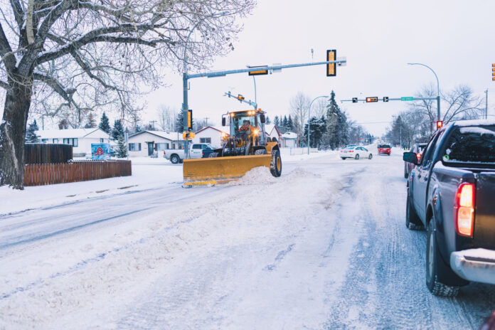 City snow plowing operations (Supplied, City of GP)