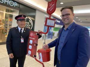 MLA Nolan Dyck (R) and Captain Peter Kim (L) (Ethan Montague, mygpnow.com staff)