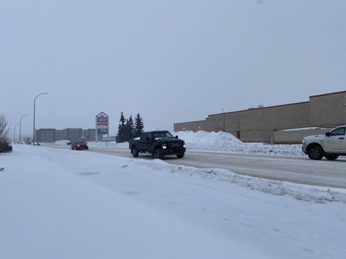 Grande Prairie's roads on December 3rd, 2024 (Ethan Montague, MyGPNow staff)