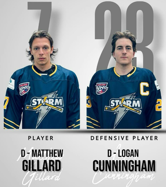 Gillard and Cunningham (Supplied, AJHL)