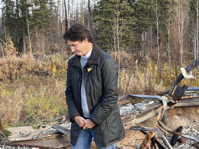 Prime Minister Trudeau in Hay River (Ethan Montague)