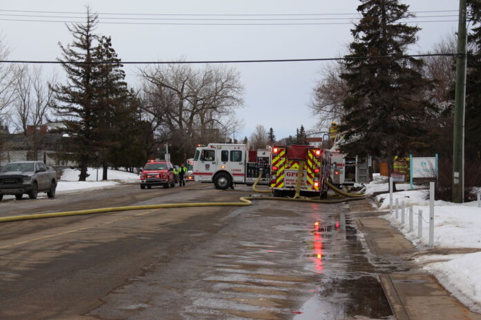 GPFD crews on the scene (Ethan Montague, MyGPNow staff)