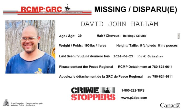 David Hallam (Supplied, RCMP)