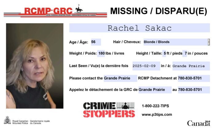 Rachel Sakac (Supplied, RCMP)